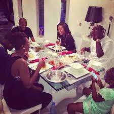 Idibia and Balogun family dinner (News 247)